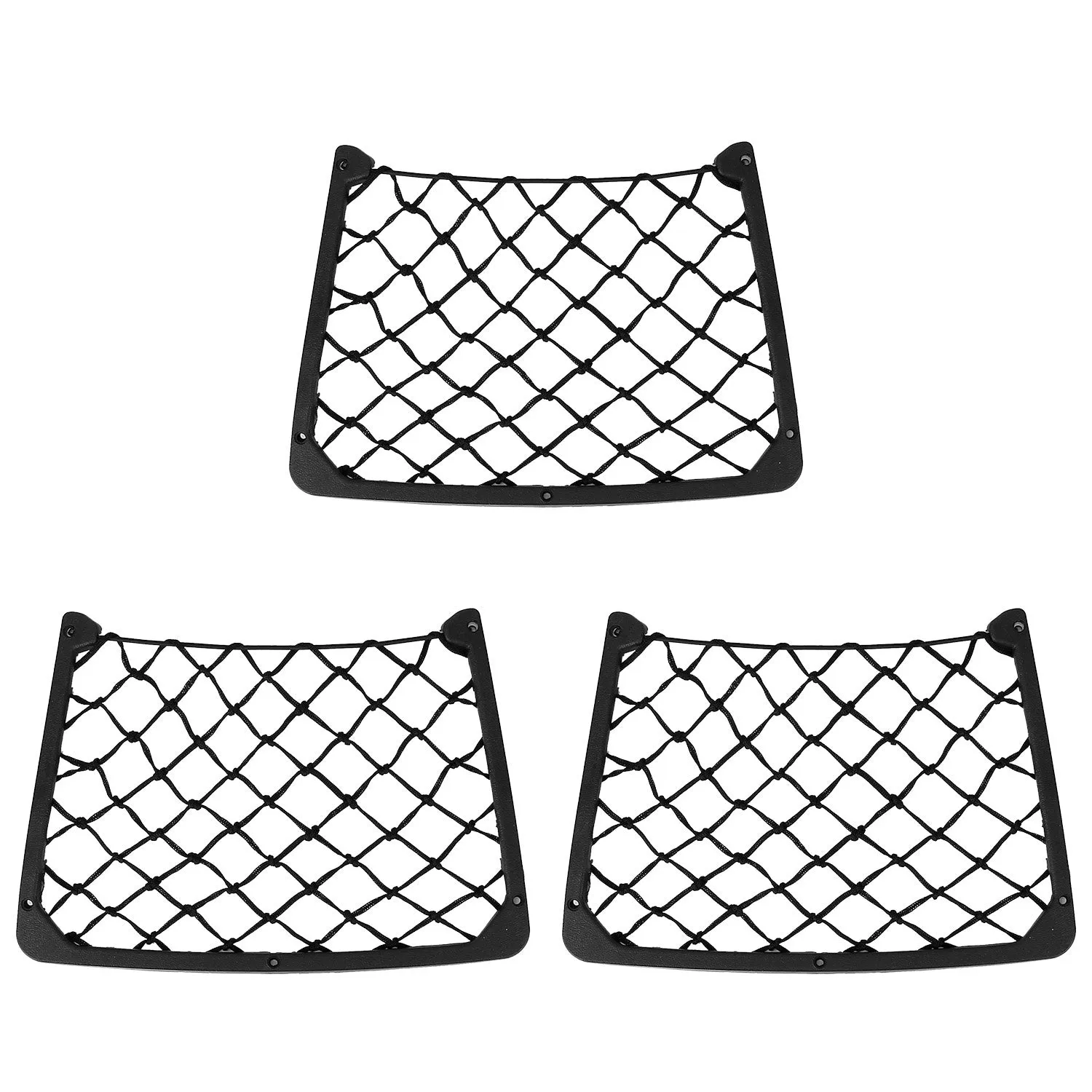 3-Pieces: Mesh Pocket Seat Side Organizer