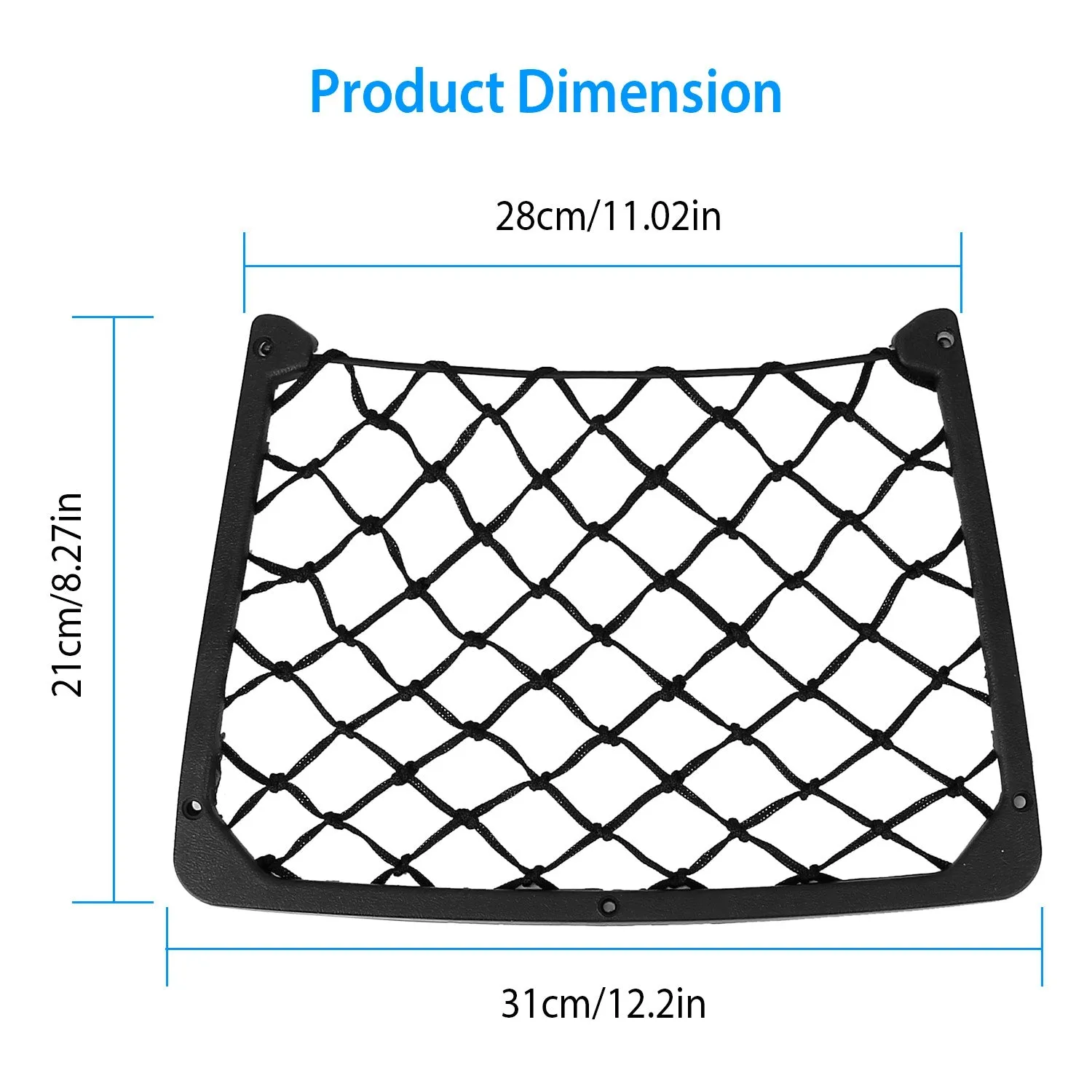 3-Pieces: Mesh Pocket Seat Side Organizer