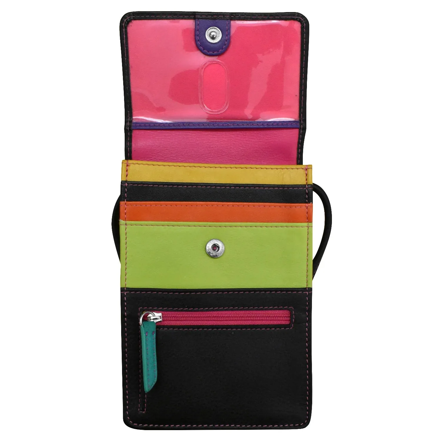 6827 Crossbody Organizer Black Brights