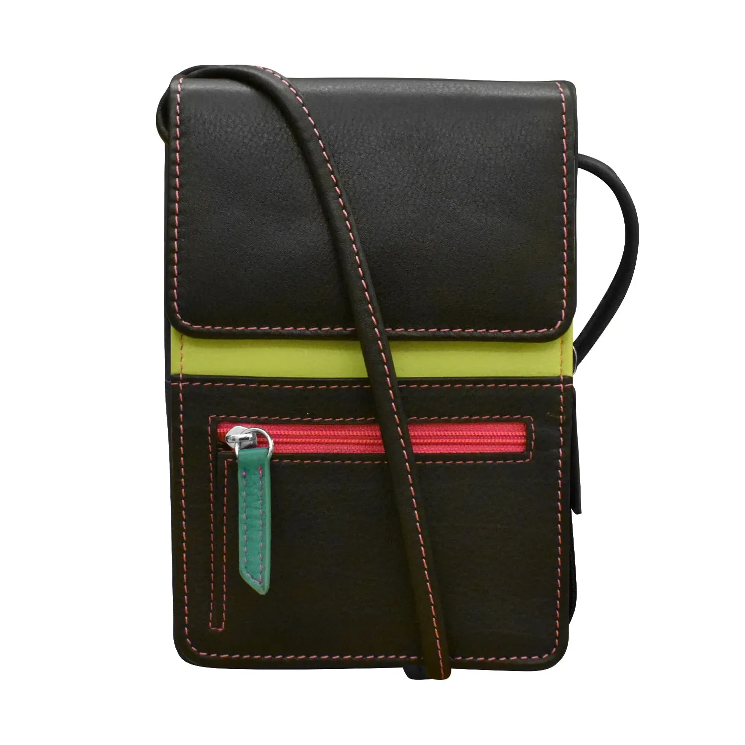 6827 Crossbody Organizer Black Brights