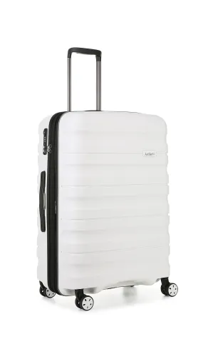 Antler - Lincoln Medium 68cm Hardside 4 Wheel Suitcase - White