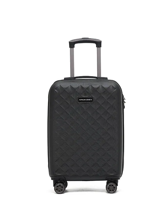 Aus Luggage - ALC440-20A Venice ABS Small Spinner - Black