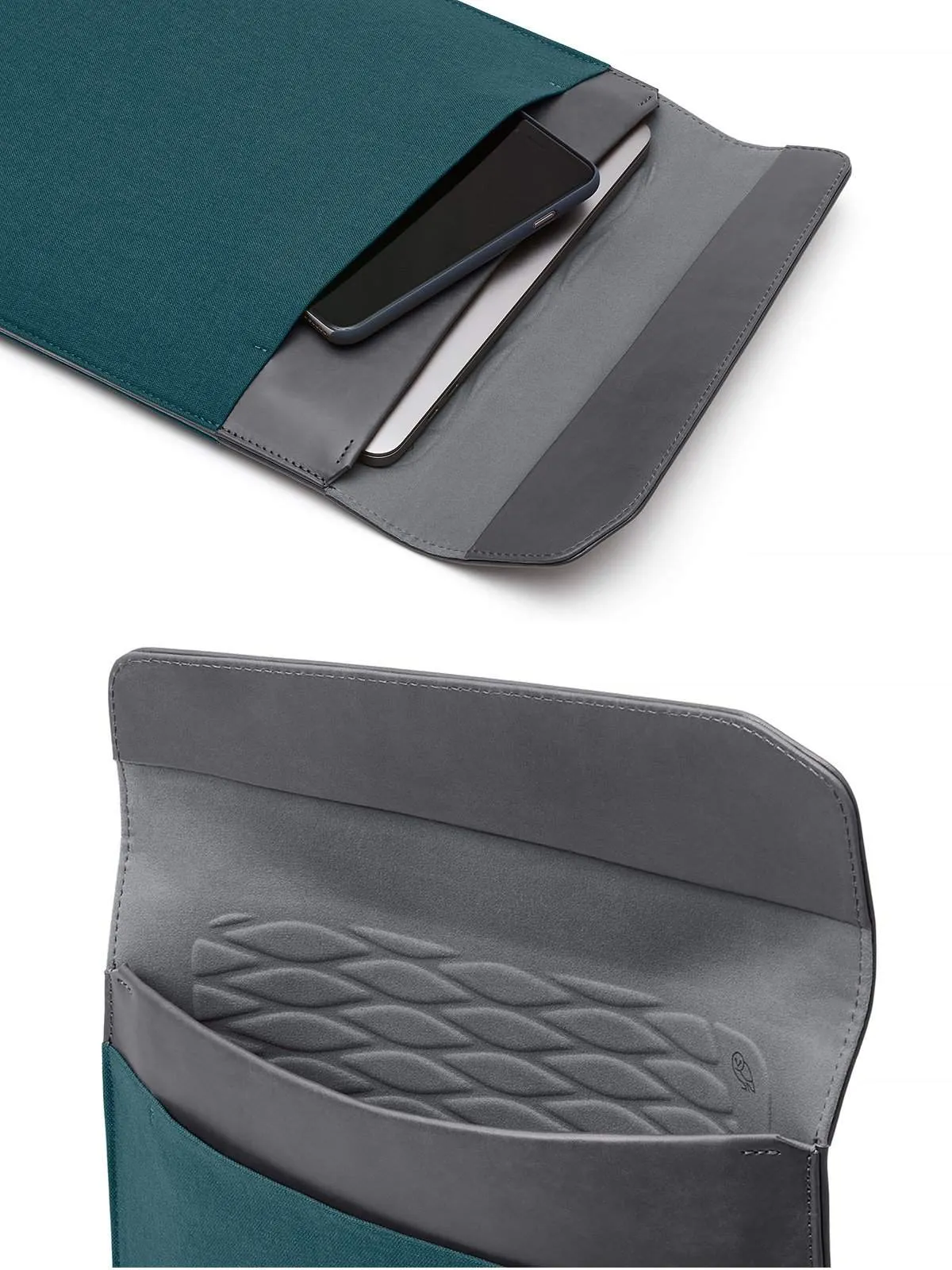 Bellroy Laptop Sleeve Extra 15 Inch Teal Woven