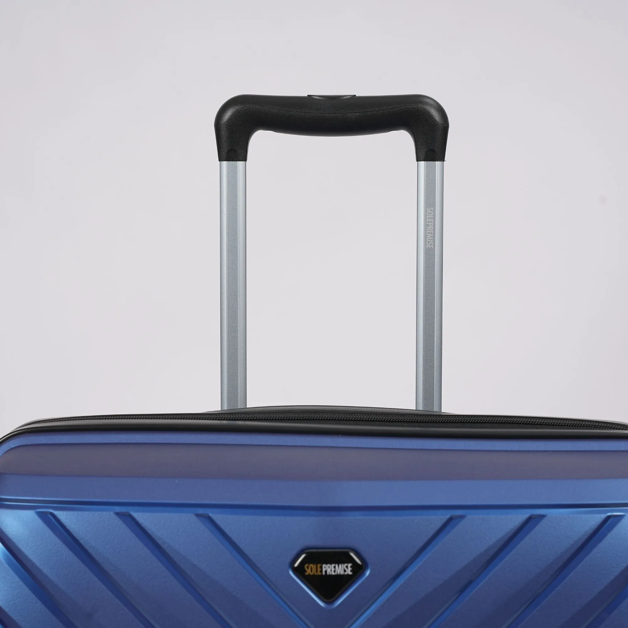 Blue Hardcase Roller Luggage 24' with 360° Wheels & TSA Lock