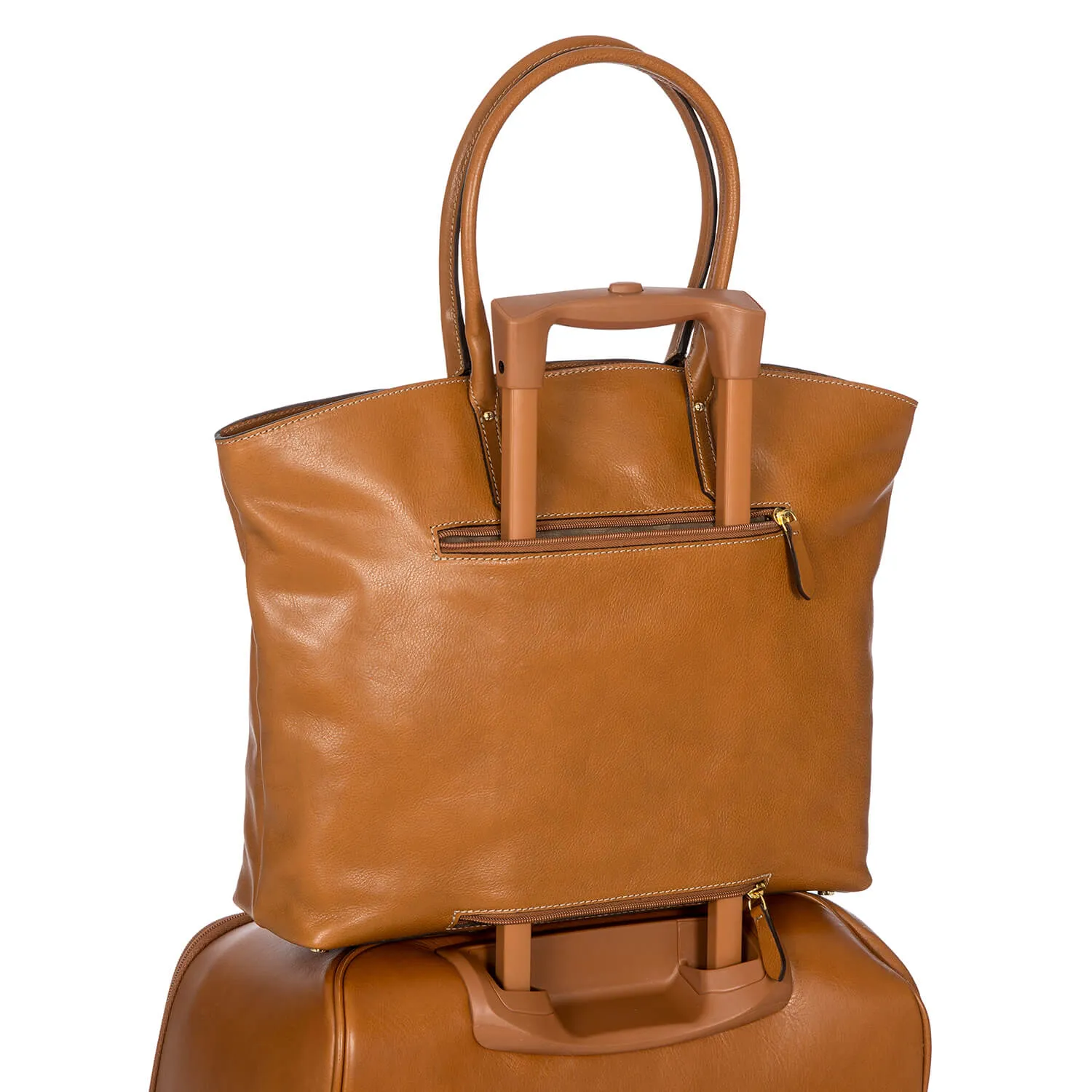 Bric's Life Pelle Ladies Business Tote Cognac