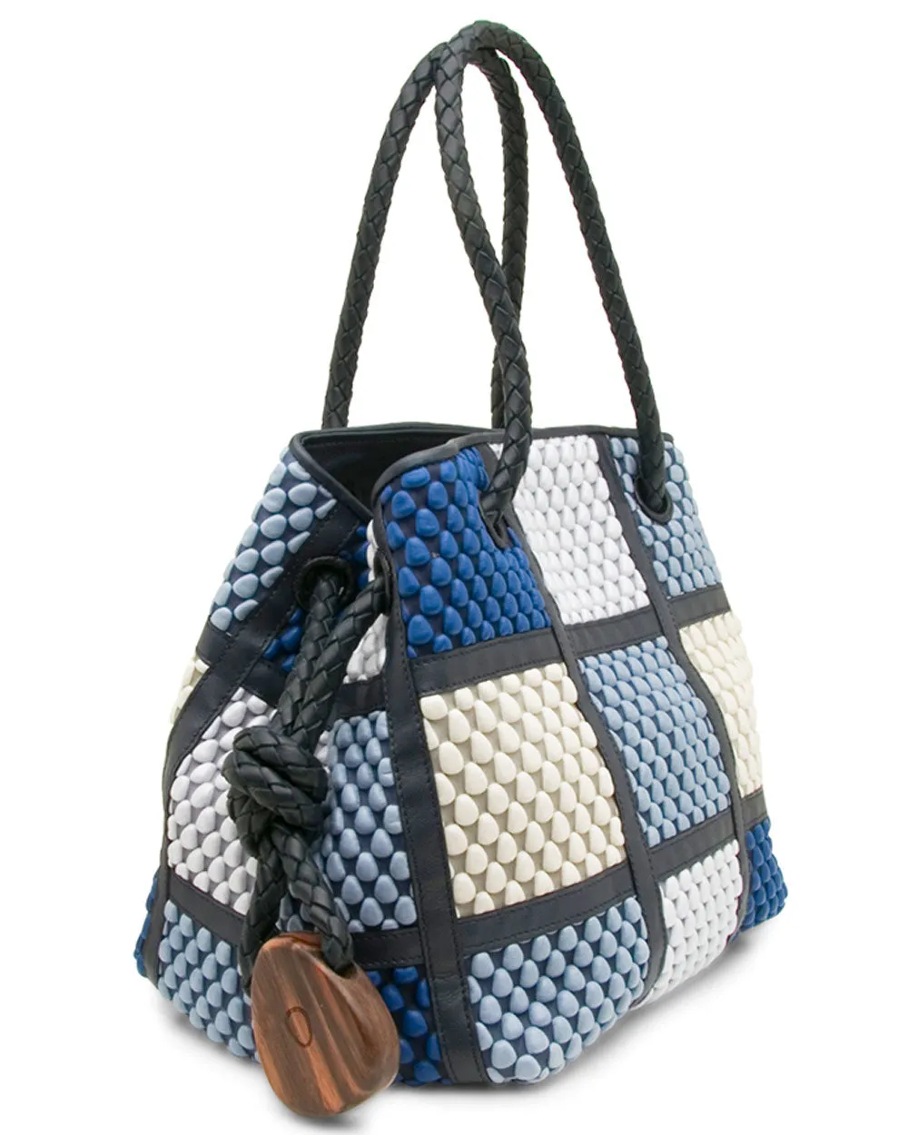 Bucket Patchwork Bag in Ocean