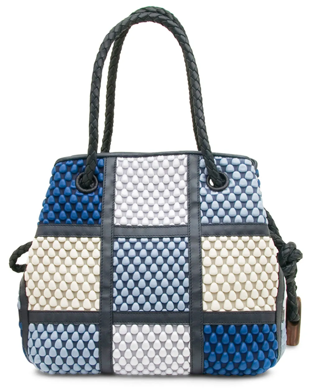 Bucket Patchwork Bag in Ocean