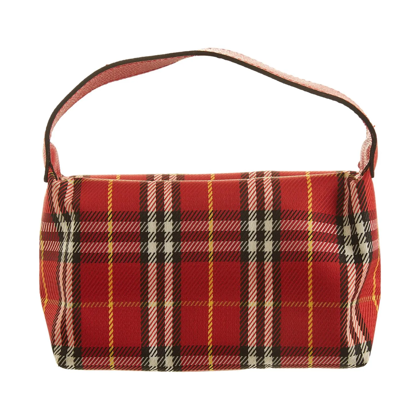 Burberry Red Plaid Mini Top Handle Bag