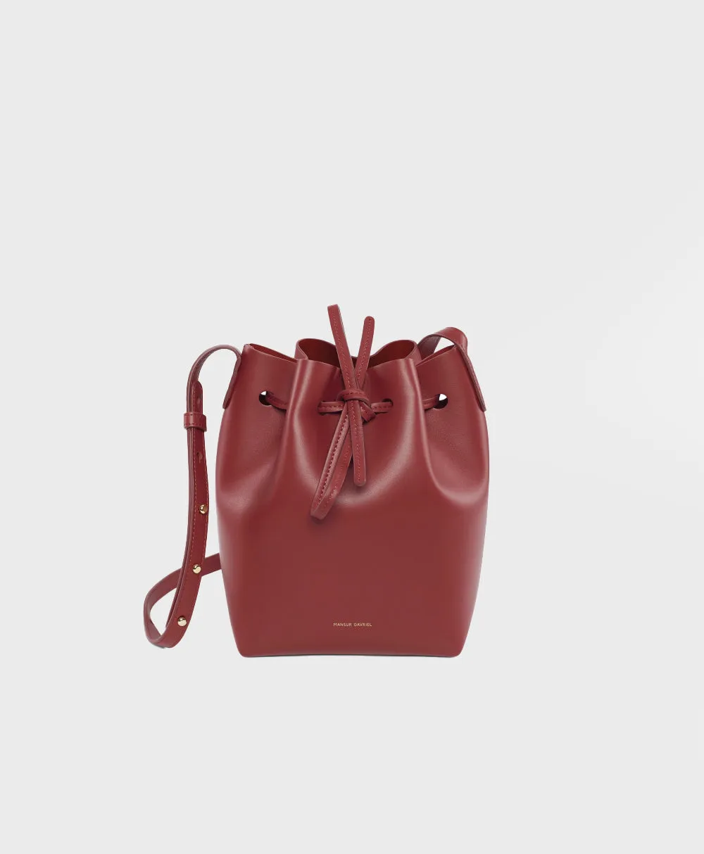 Calf Mini Bucket Bag - Rococo