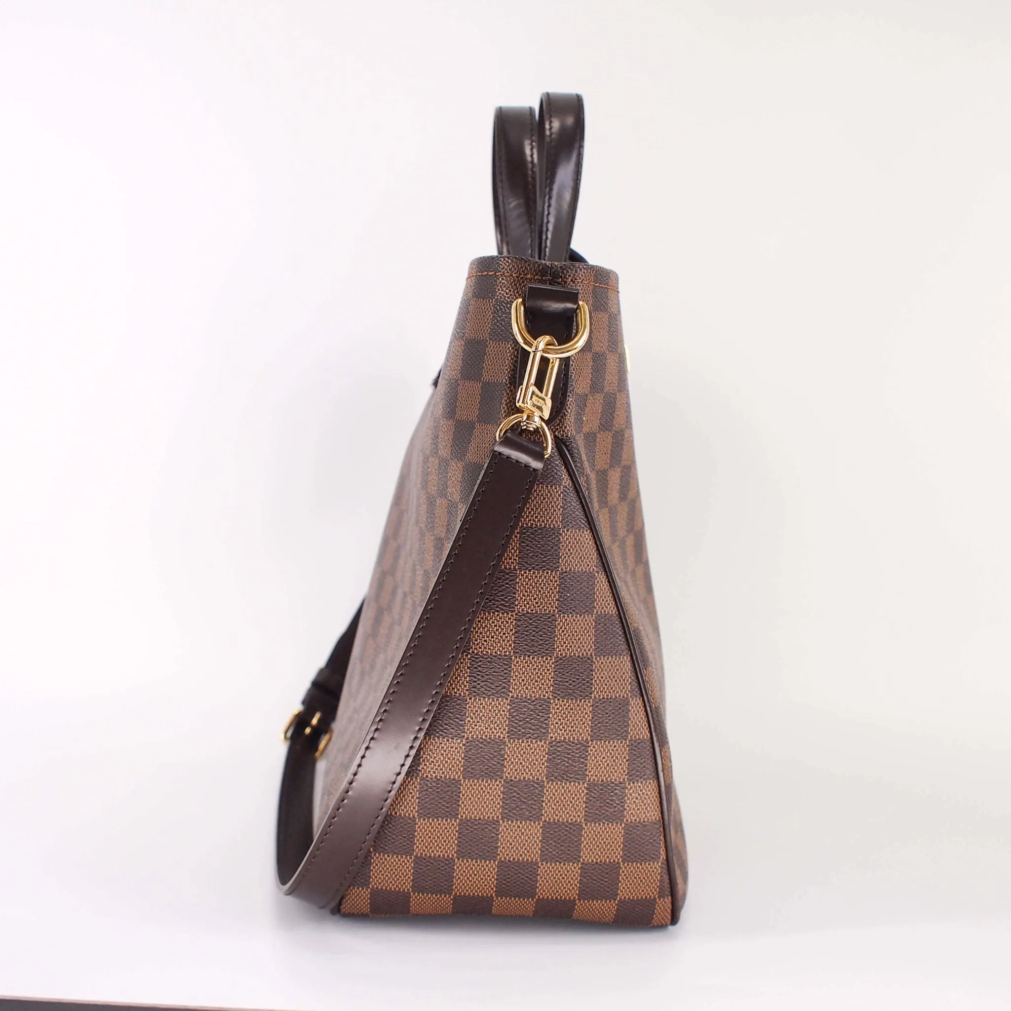 Canvas Cabas Rosebery Bag in Damier Ebene