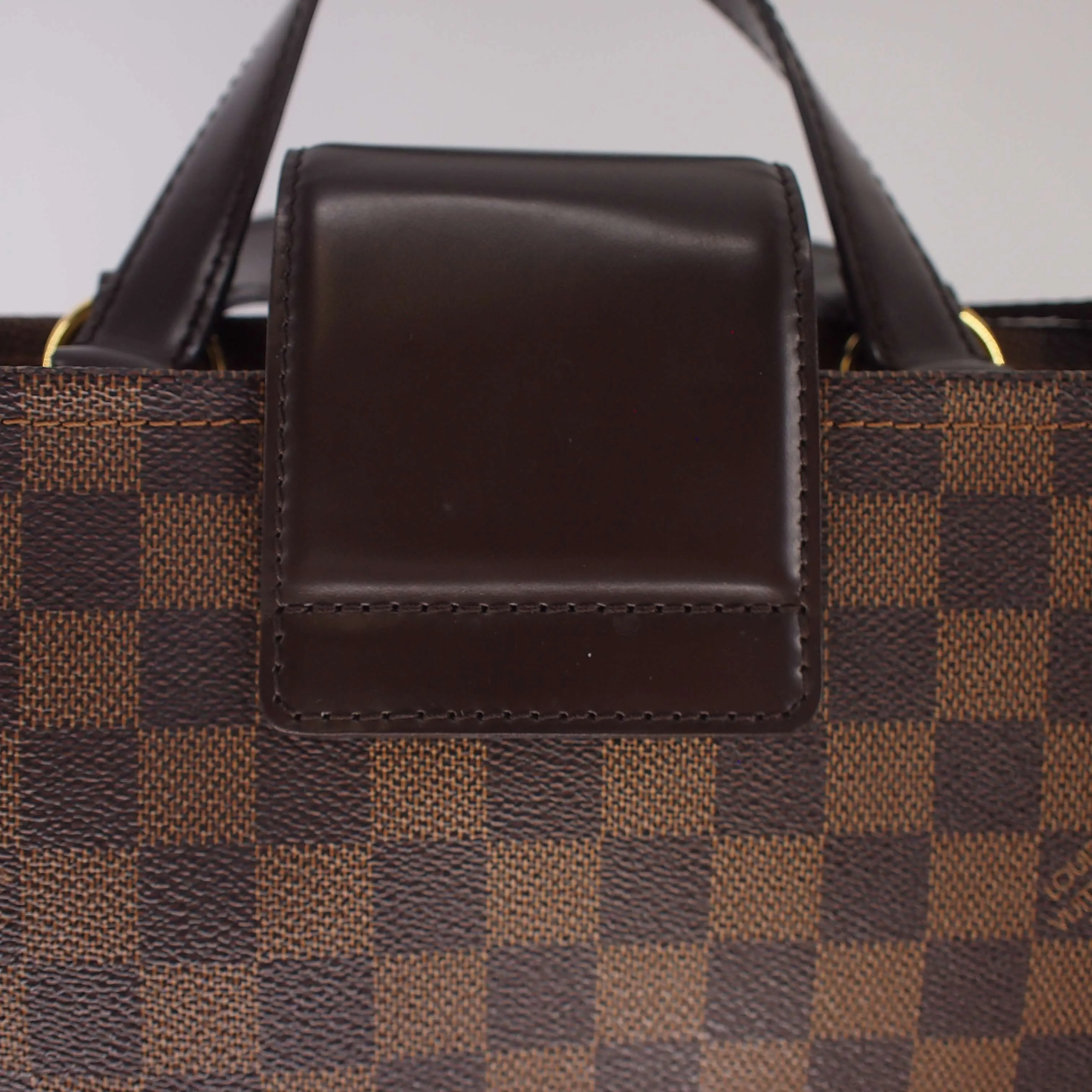 Canvas Cabas Rosebery Bag in Damier Ebene