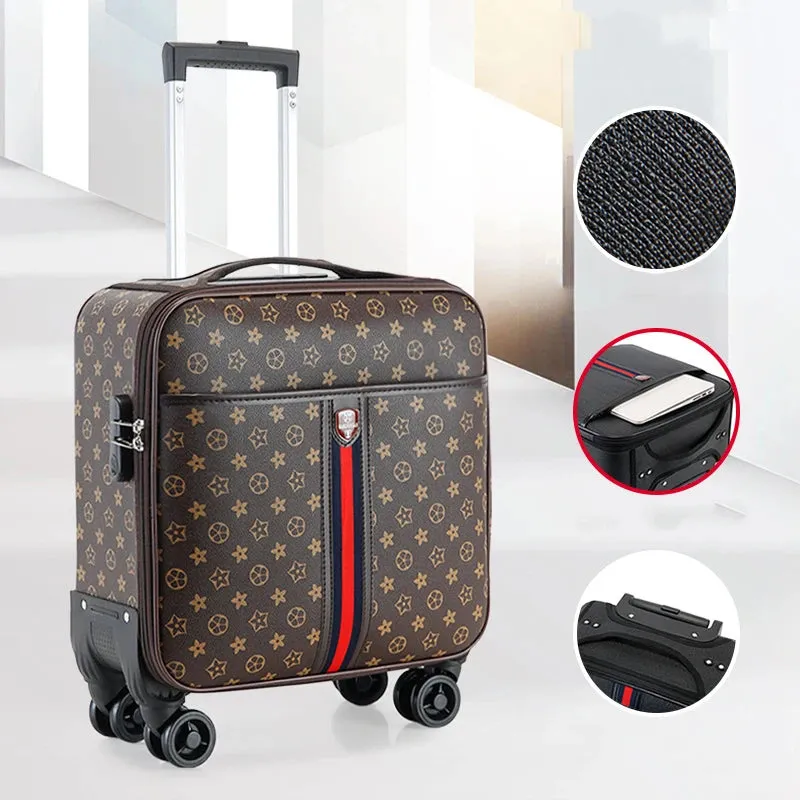 Carry-ons Wholesale Large Capacity Business Suitcase Set PU Leather Men Trolley Bag Luggage 4 Set Suitcases Luggage