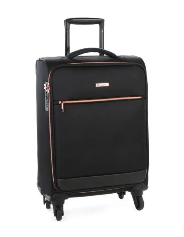 Cellini Allure 4 Wheel Carry On Trolley | Black