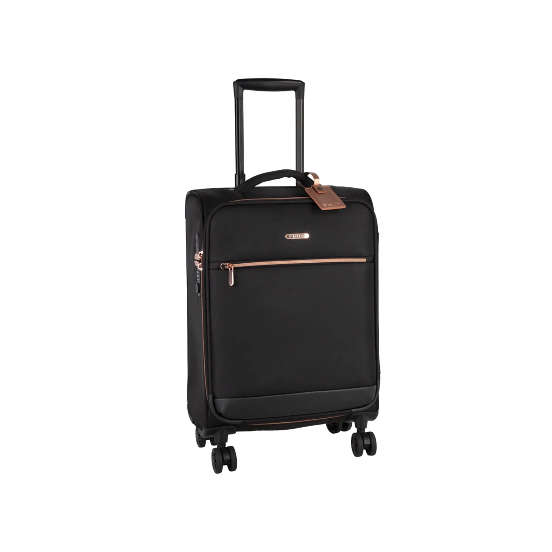 Cellini Allure 4 Wheel Carry On Trolley | Black