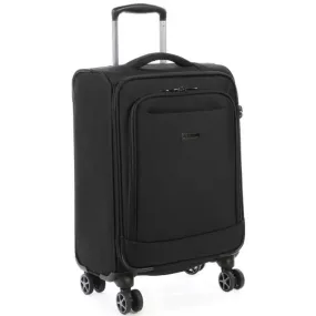 Cellini Optima 55cm 4 Wheel Cabin Trolley Black (5 Year Warranty)