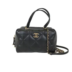 Chanel Top Handle Bowling Bag