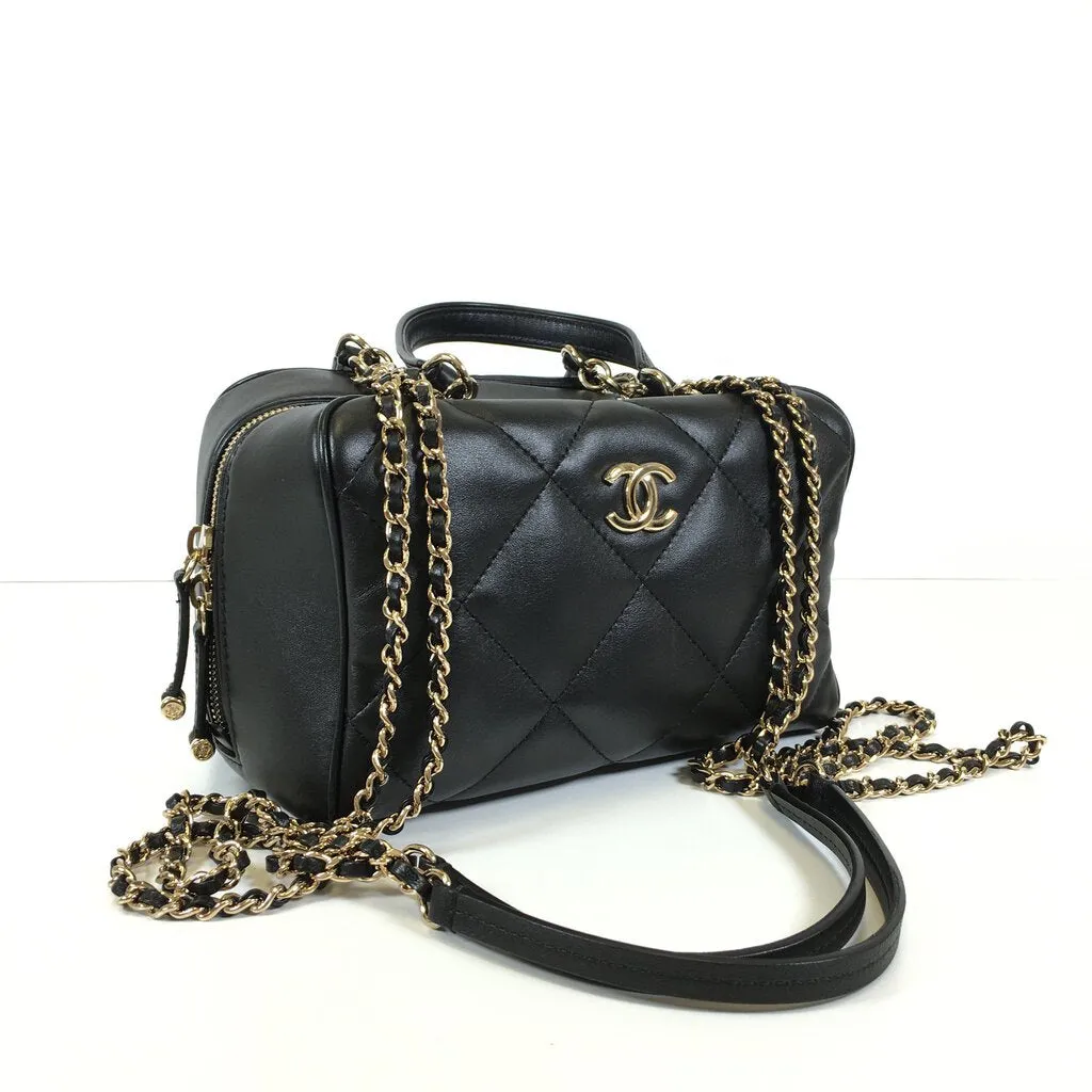 Chanel Top Handle Bowling Bag