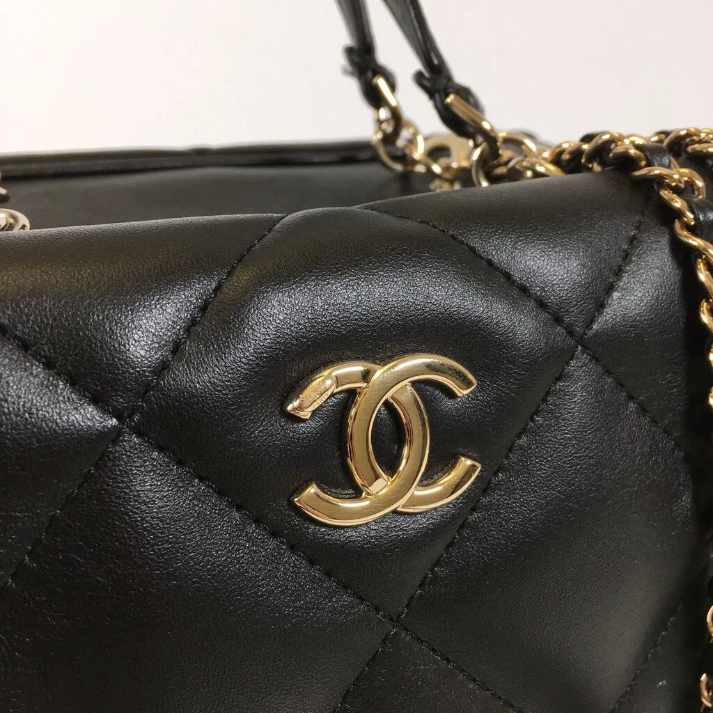 Chanel Top Handle Bowling Bag