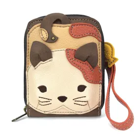 Cute-C - Credit Card Holder / Wallet Wristlet - Cat