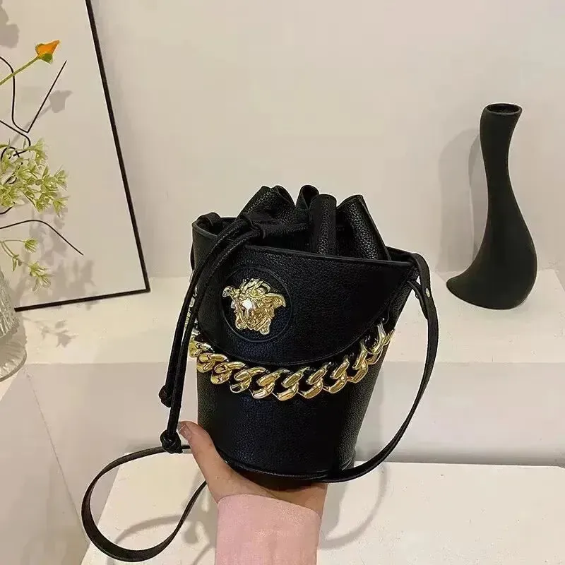 Designer V Bucket Bag