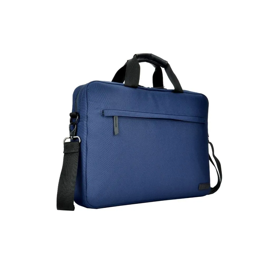 Evol 15.6″ Laptop Brief Shoulder Bag - Recycled Material - Navy