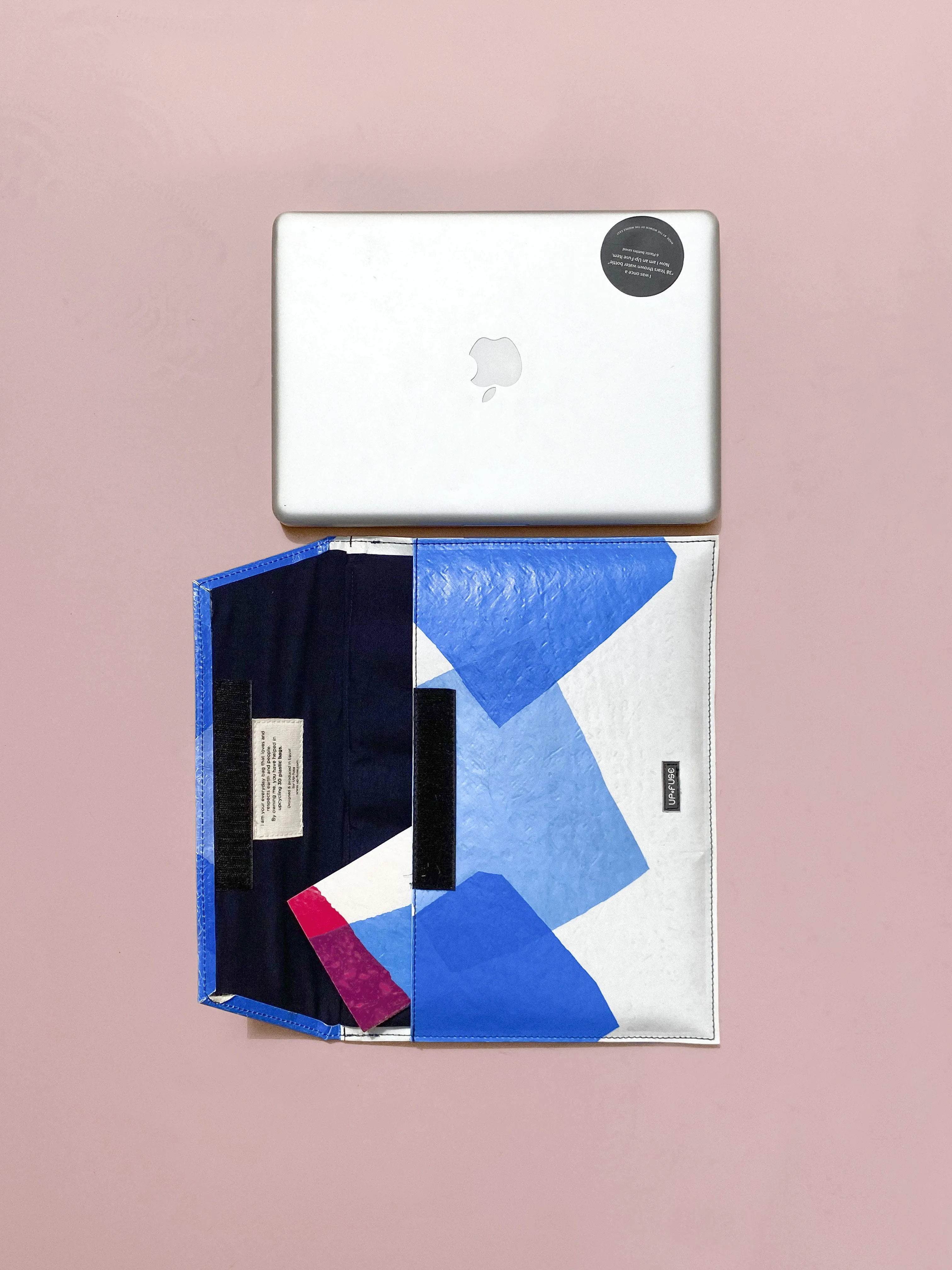 Folder Laptop Sleeve - Blue Squares