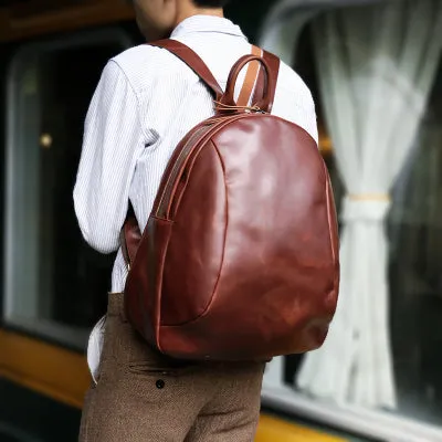 Full Grain Leather Backpack Vintage Backpack Travel Backpacks