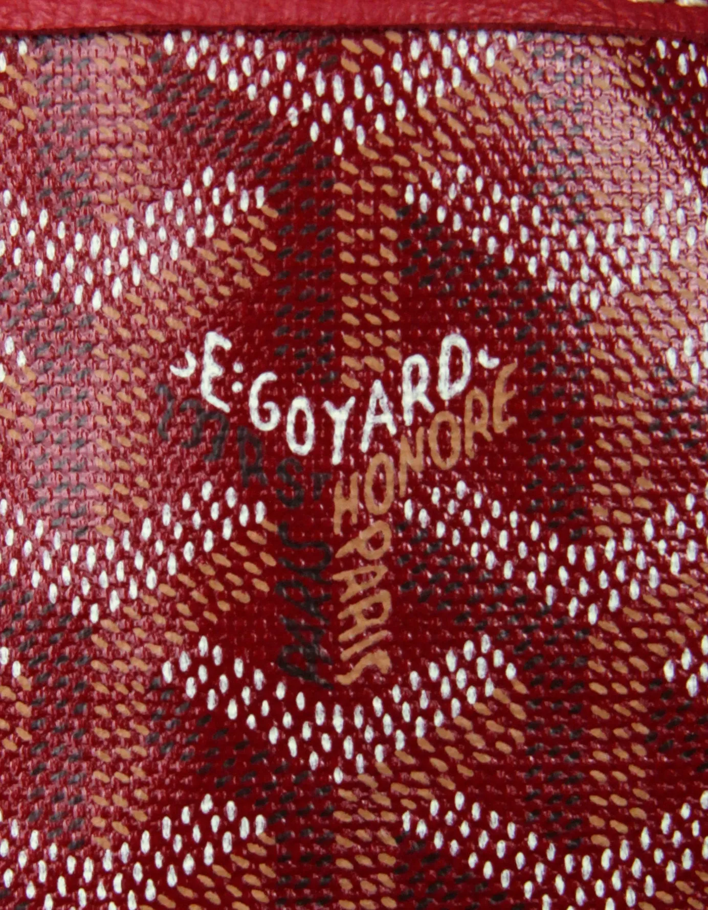 Goyard Red Canvas Goyardine Saint Louis PM Tote Bag w/ Insert