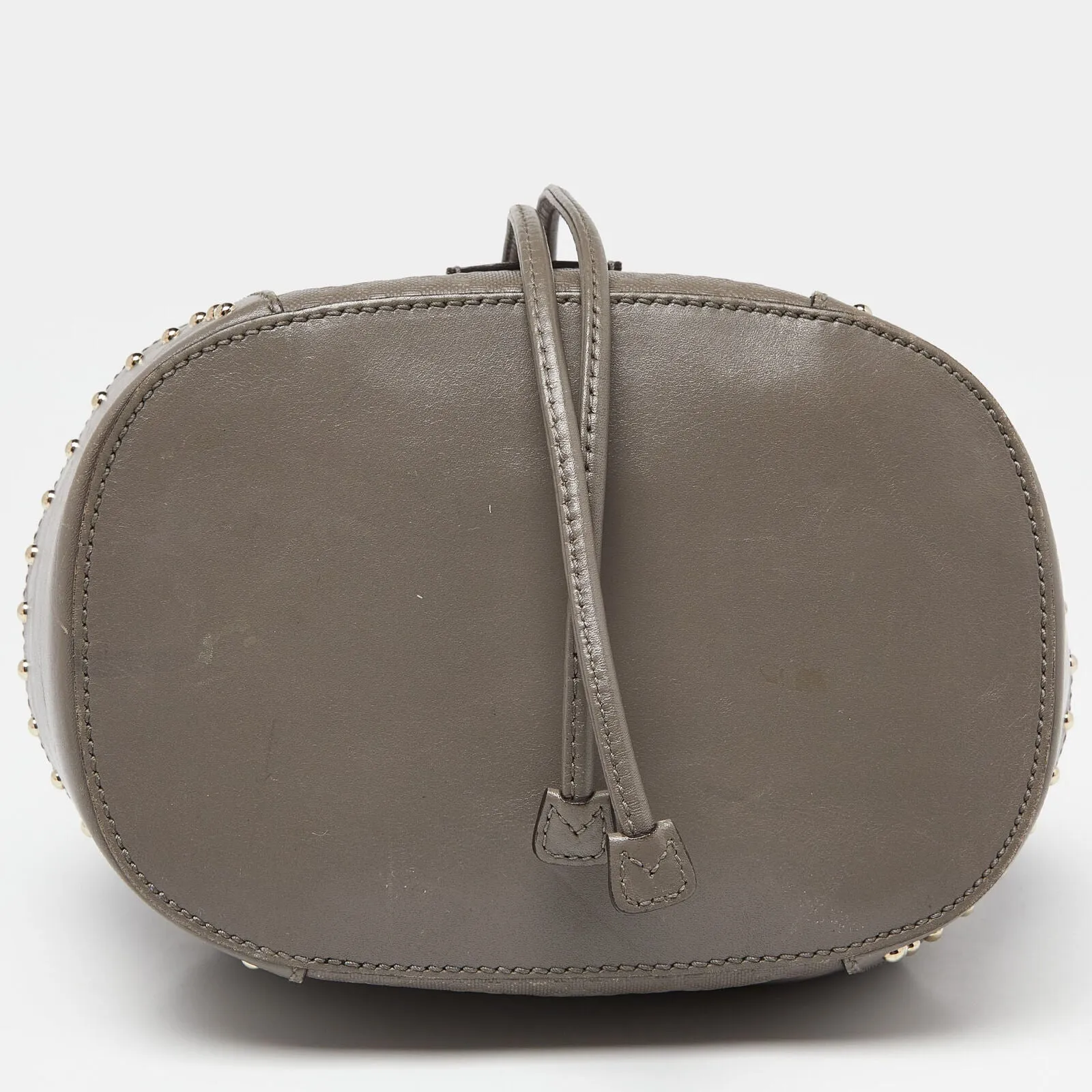 Gucci Grey Diamante Leather Medium