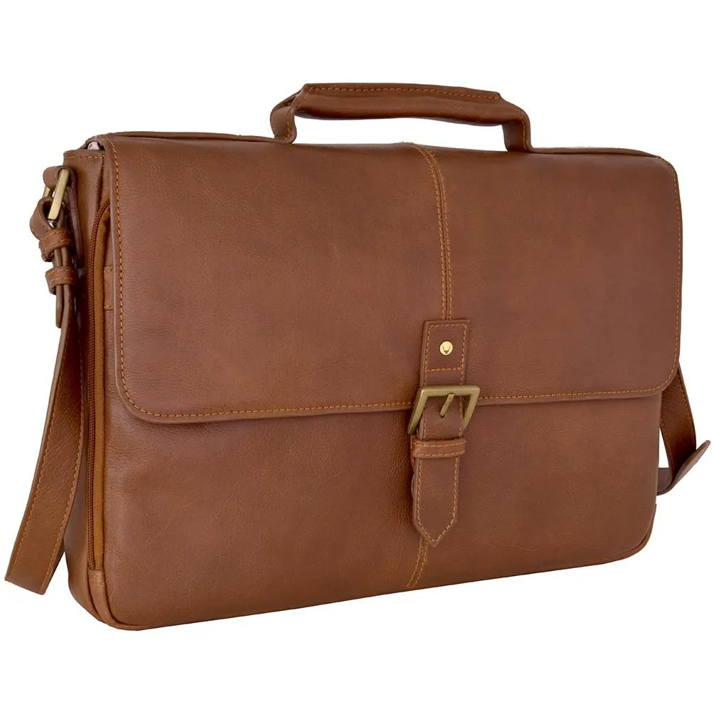 HIDESIGN Charles 15" Laptop Compatible Leather Briefcase