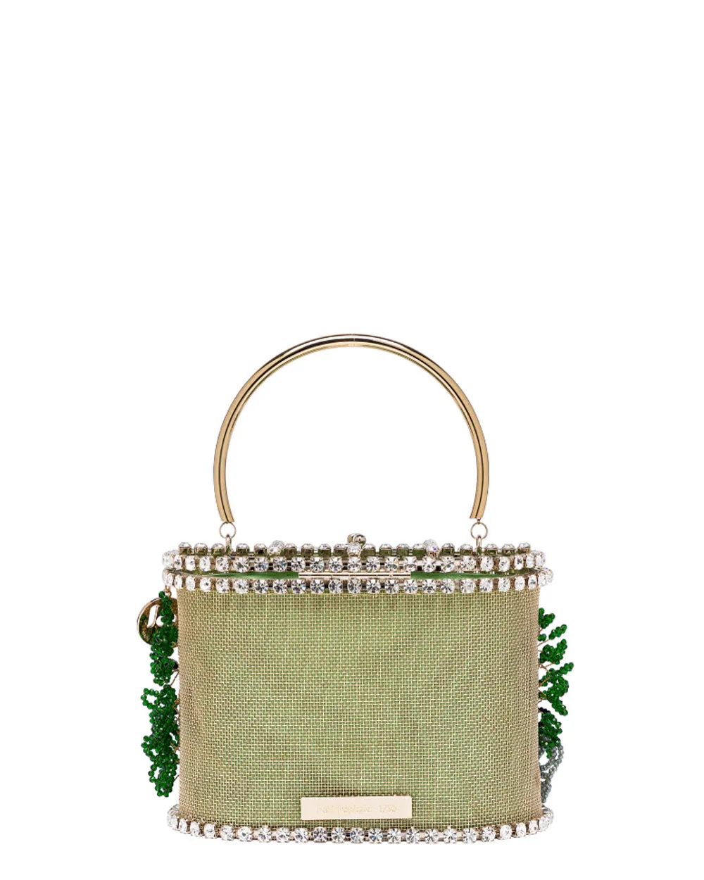 Holli Tropicale Beaded Top Handle Bag