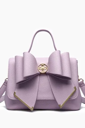 Jasmine Bowtie Crossbody Purple Bag