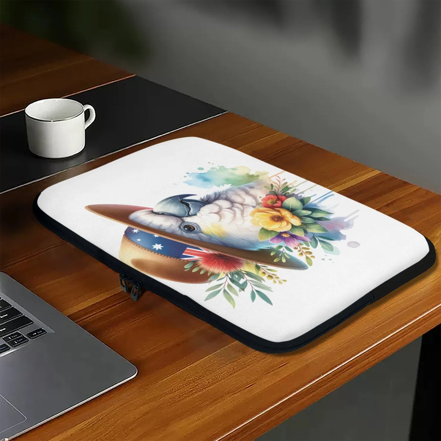 Laptop Sleeve - without handles - Australian Animals - Cockatoo