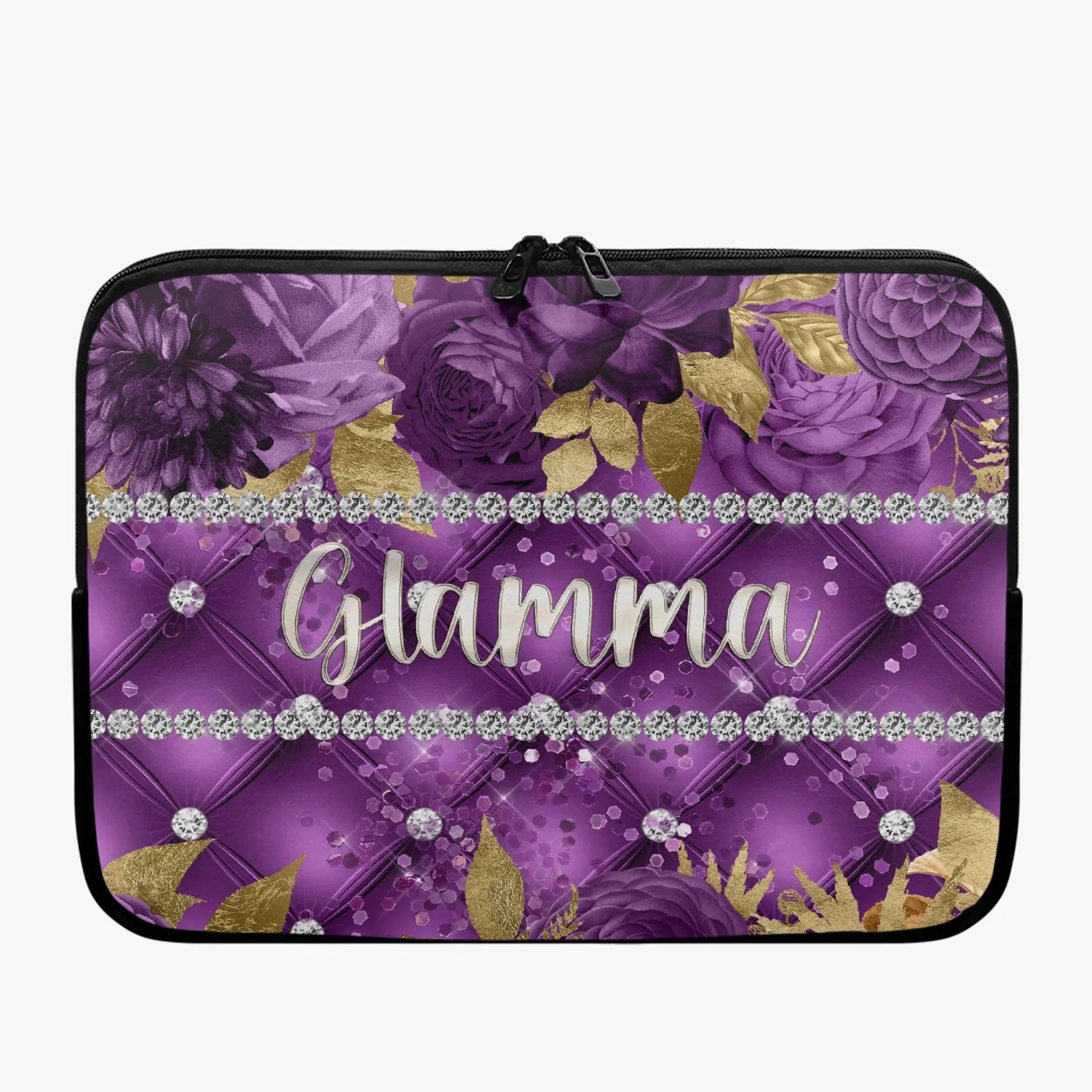 Laptop Sleeve - without handles - Purple Floral - Glamma