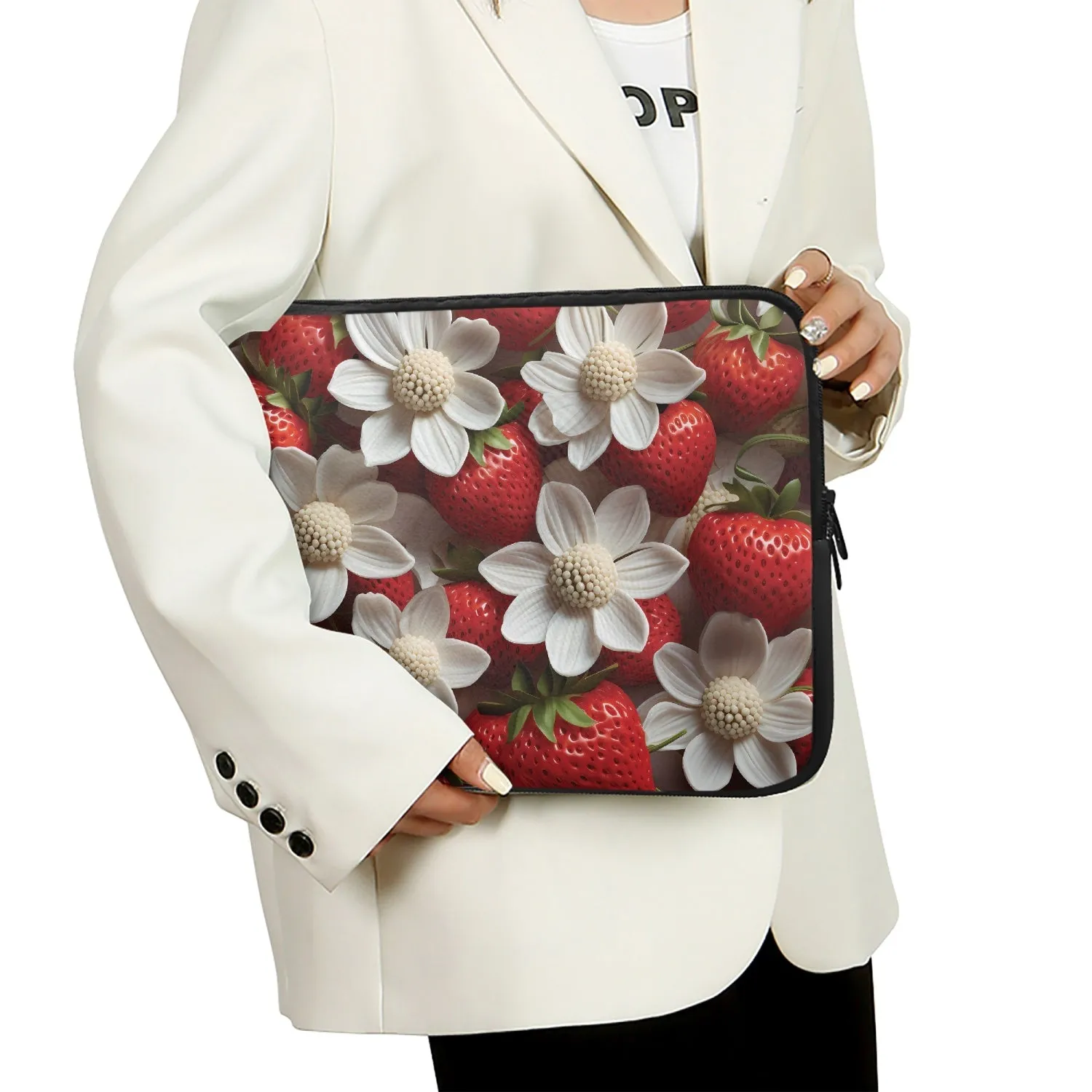 Laptop Sleeve - without handles - Strawberries