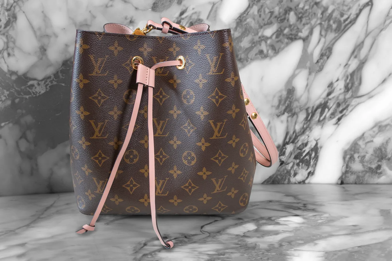 Louis Vuitton Rose Poudre Monogram Canvas Neonoe Bag