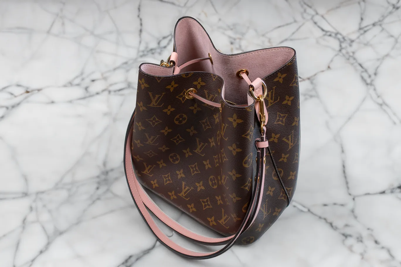 Louis Vuitton Rose Poudre Monogram Canvas Neonoe Bag