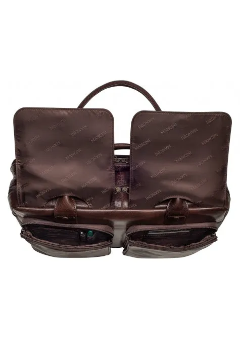 Mancini Arizona Double Compartment Briefcase for 15.6'' Laptops