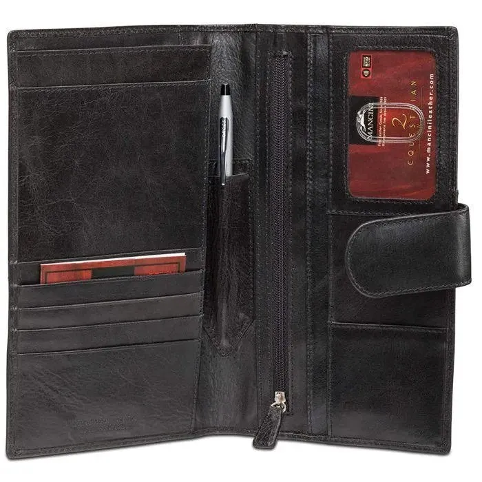 Mancini RFID Secure Classic Passport / Travel Organizer