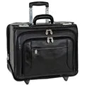 McKlein R Series 8466 Sheridan 17" Leather Detachable-Wheeled Catalog Case