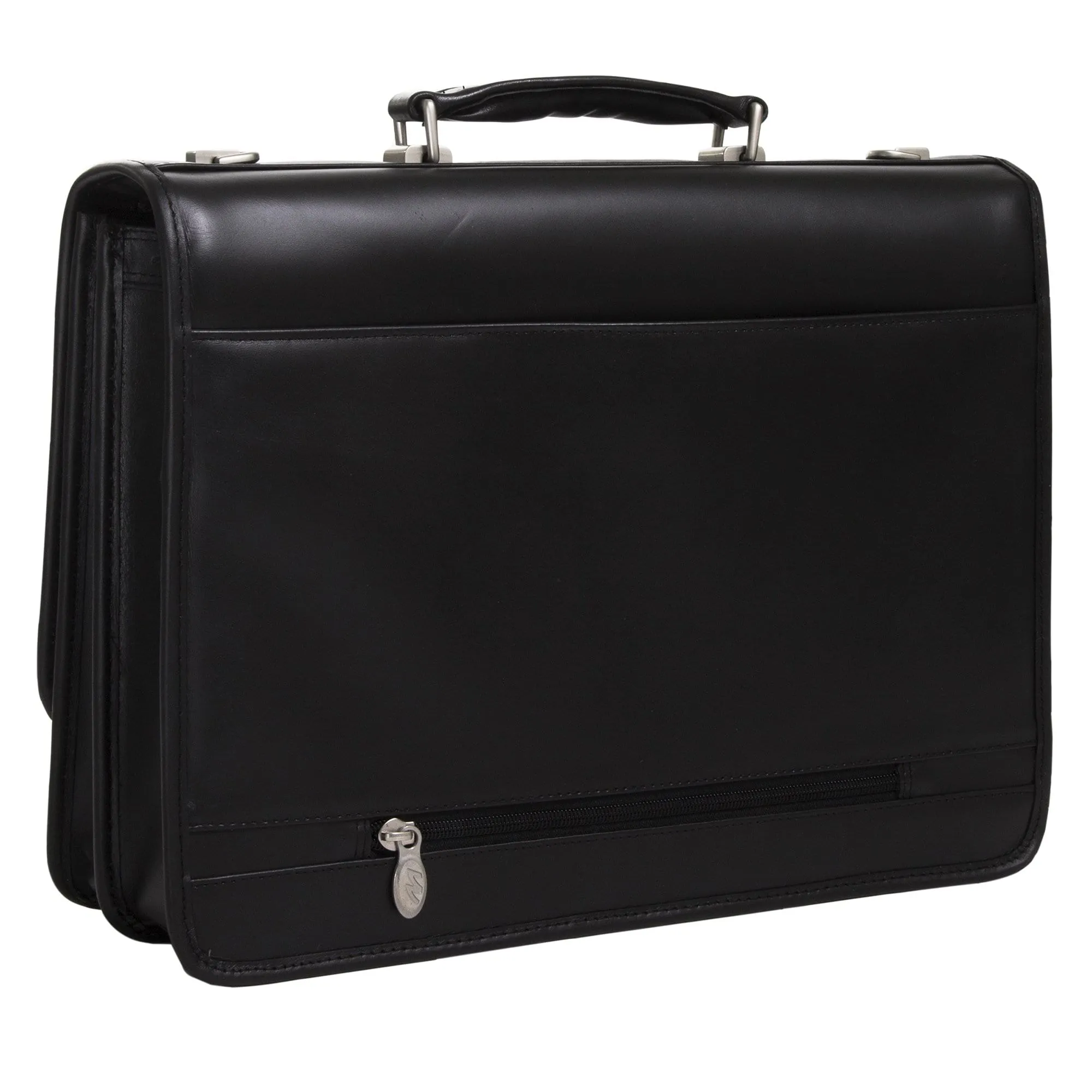 McKlein USA Lexington 15.6" Leather Flapover Double Compartment Briefcase Assorted Colors