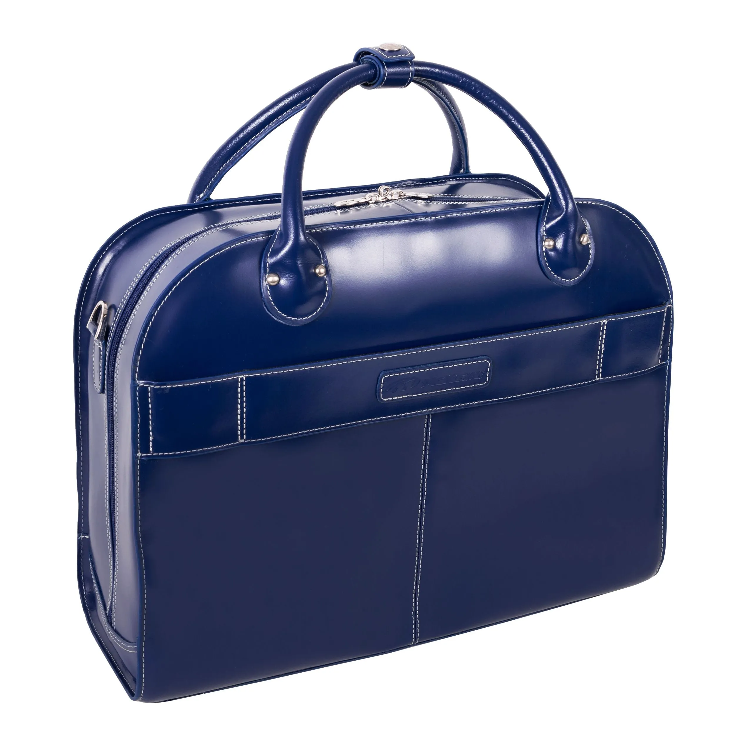 McKlein USA Roseville 15.4" Leather Checkpoint Friendly Detachable Wheeled Laptop Briefcase Assorted Colors