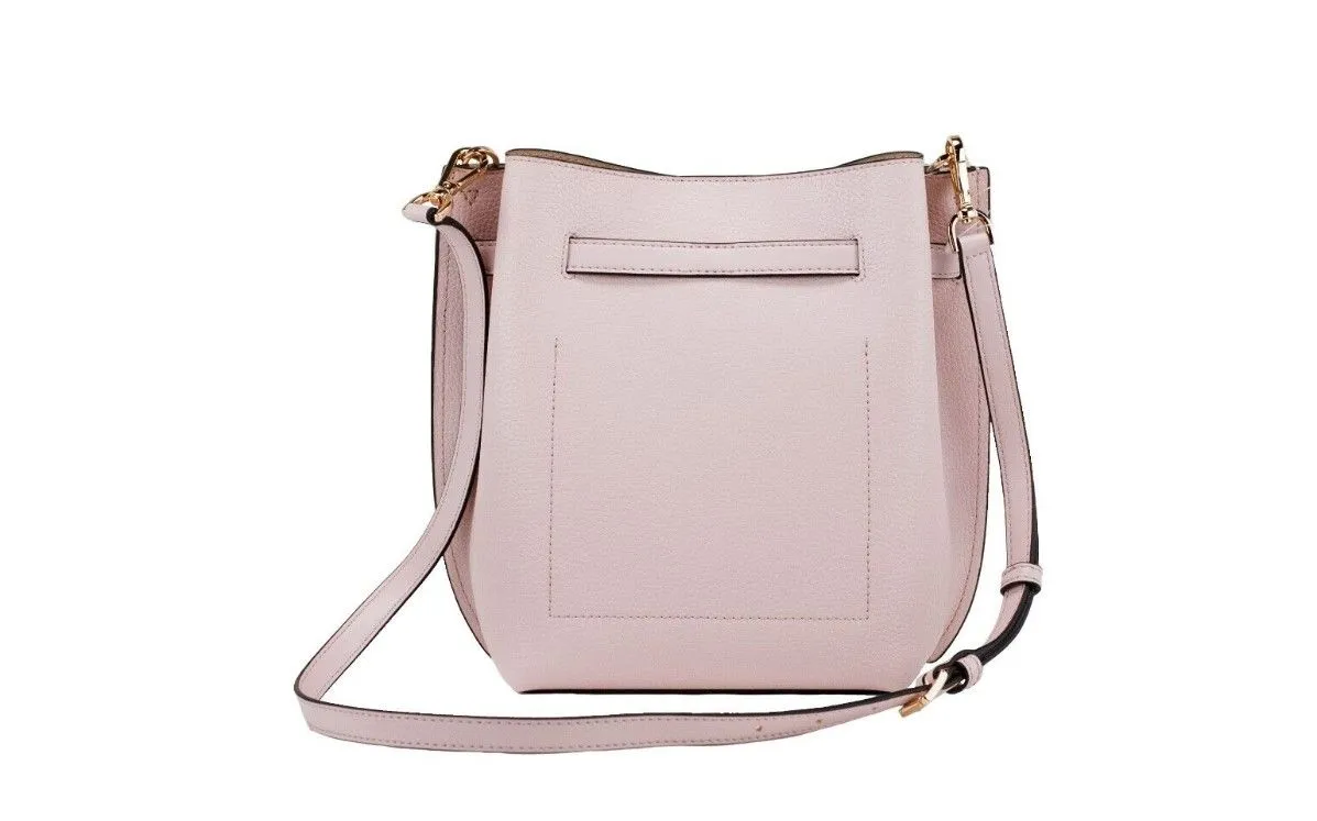 Michael Kors Emilia Small Bucket Messenger Bag (Powder Blush)