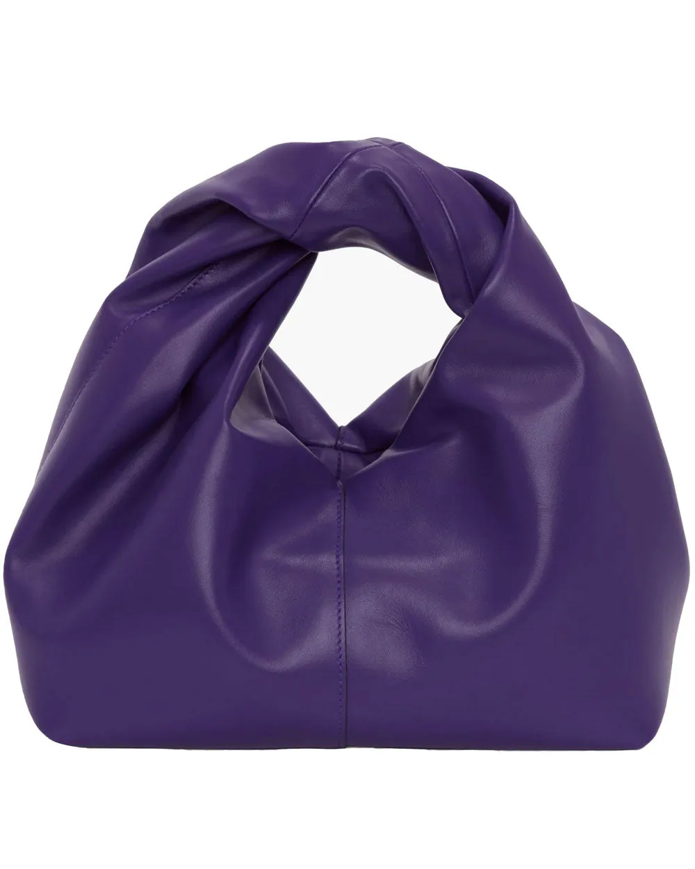 Mini Twister Hobo Bag in Purple Leather