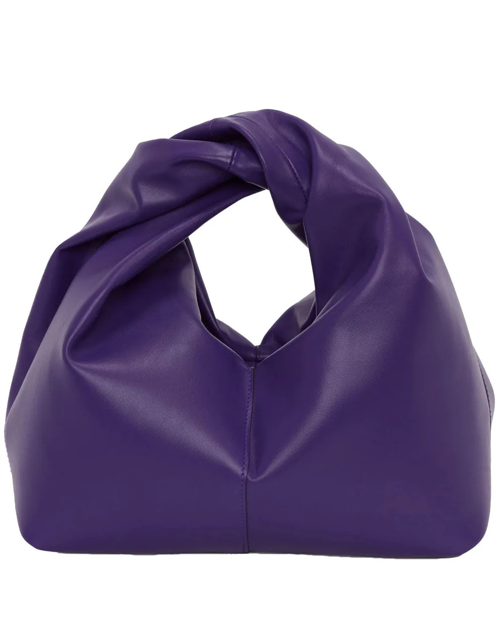 Mini Twister Hobo Bag in Purple Leather