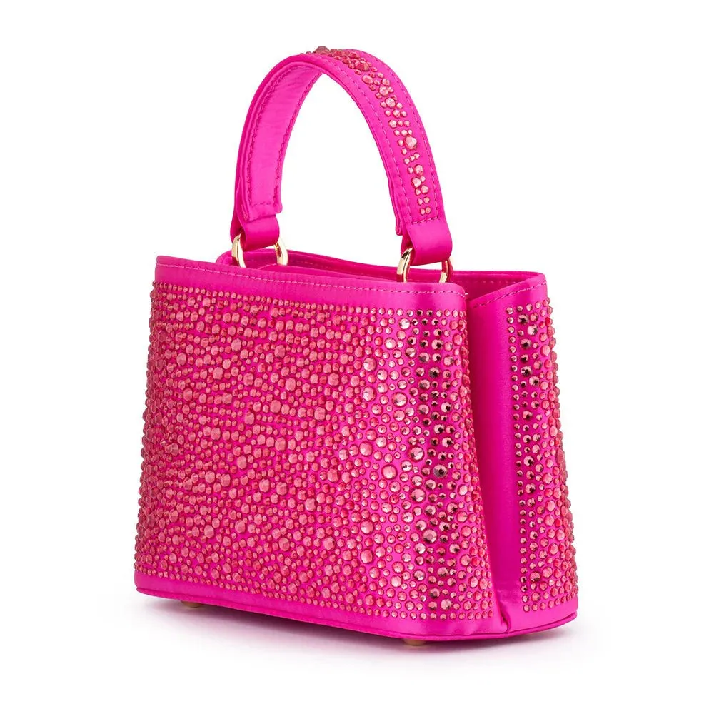 OB6484 DANIELLA HOTFIX TOP HANDLE BAG