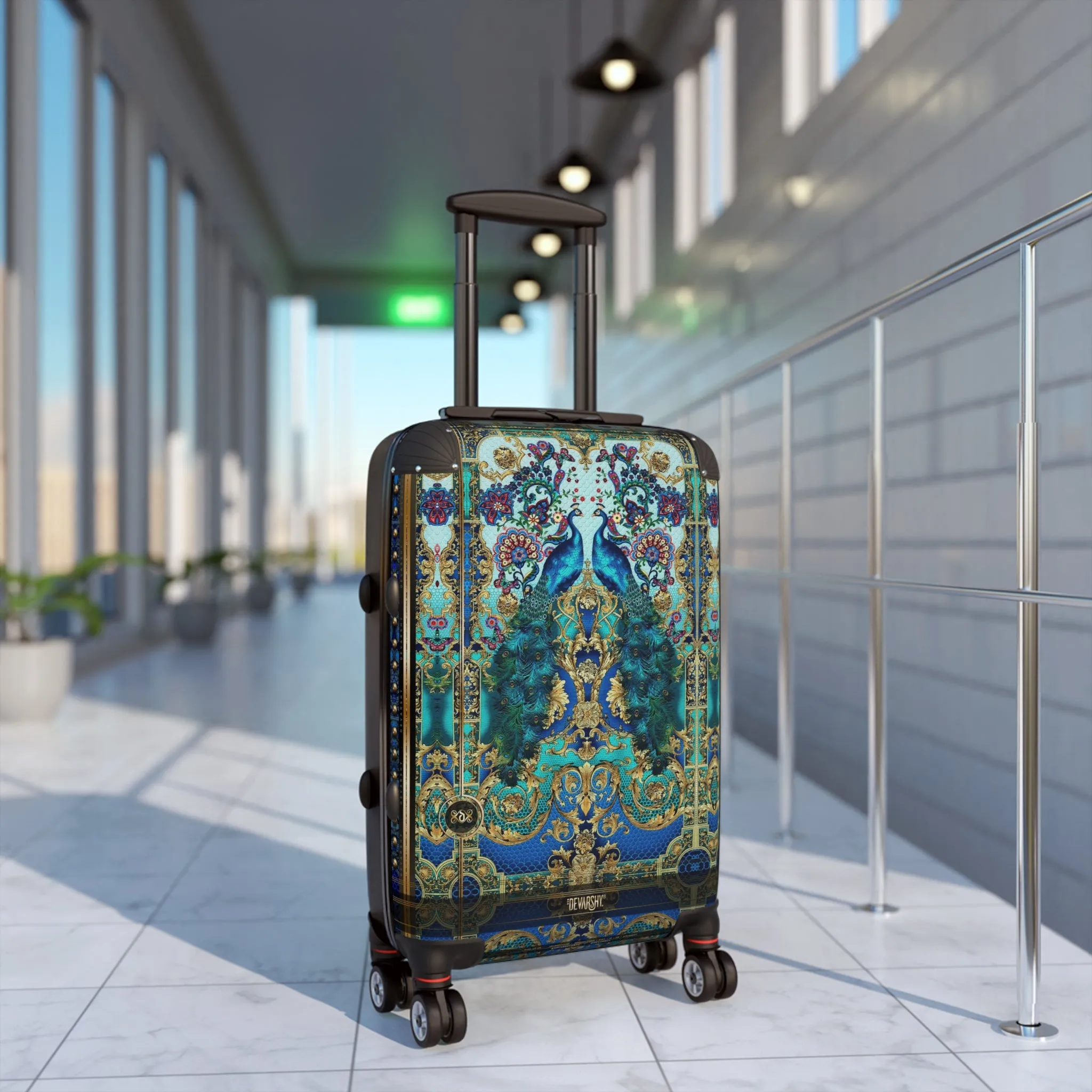 PEACOCK Print Suitcase Carry-on Suitcase Peacock Travel Luggage Hard Shell Suitcase in 3 Sizes - D20160