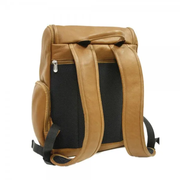 Piel Leather Multi Pocket Laptop Backpack