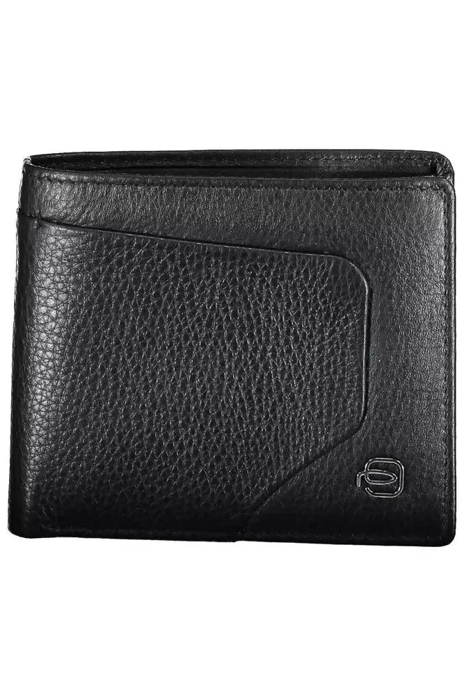 Piquadro Black Leather Men Wallet