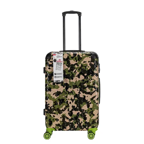 Premium Quality ABS Hard Shell Urban Camouflage Print Spinner Suitcase with Built in Lock - 28 Inch